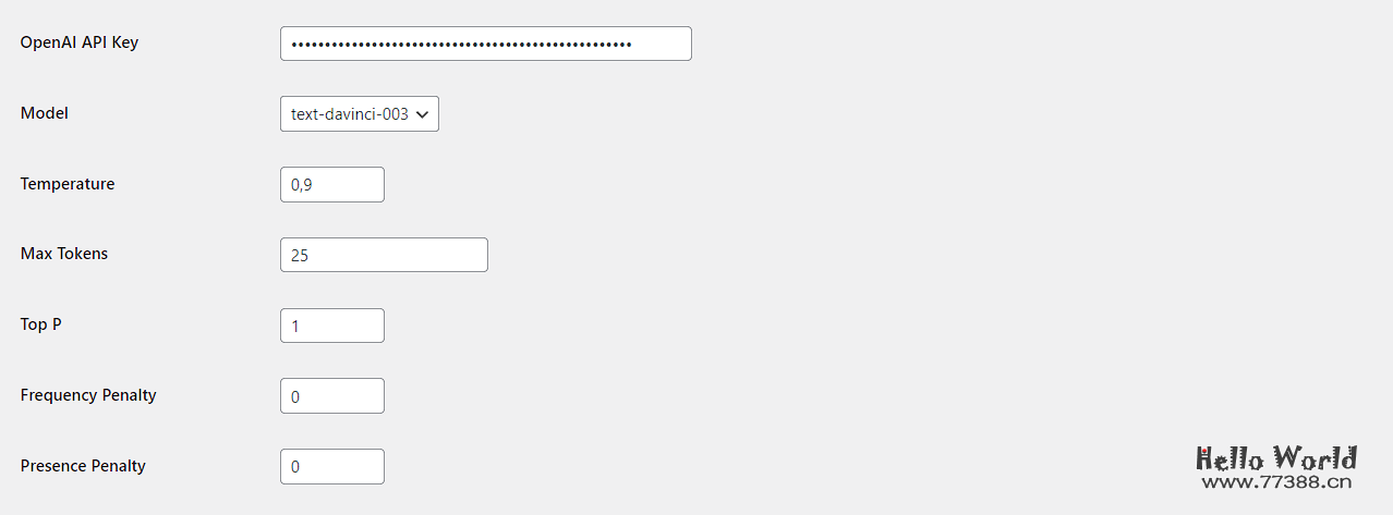 WordPress插件:ChatGPT(OpenAi) 回复 评论插件